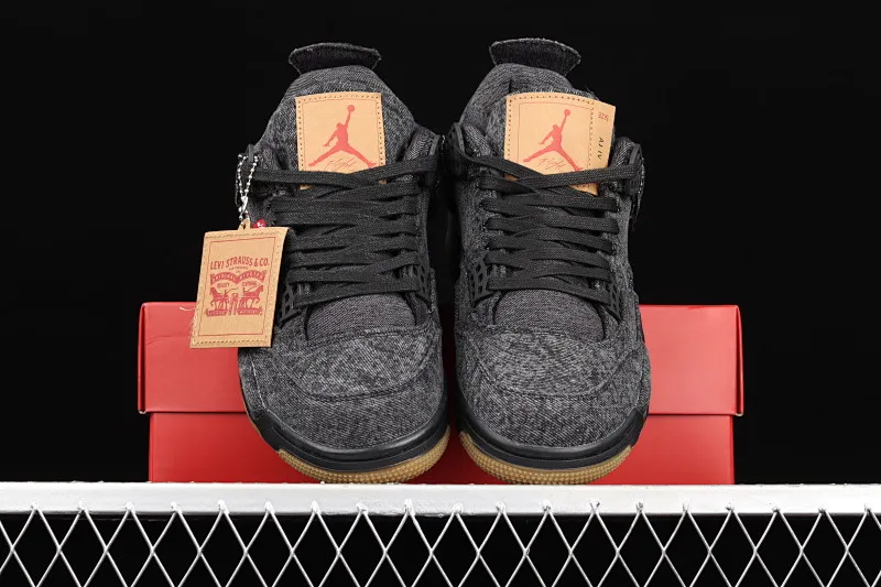 All categories Air Jordan Jordan series basketball shoes Air Jordan 4 G version Levi's x Air Jordan 4 AJ4 Joe 4 Levi's joint tannin black AO2571-001
